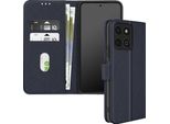 Avizar, Custodia In Ecopelle Con Funzione Di Supporto Honor 200 Smart, Blu Scuro