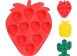 Set Di 3 Stampi Per Ghiaccio Excellent Houseware, Silicone, Multicolore