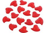 Cuori Decorativi Rossi 3,5 Cm 16 Pezzi - Decorazioni Per Matrimoni Regali Articoli Per Il Fai Da Te, 16 Pezzi