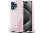 Etui Karl Lagerfeld Silicone Shadow Metal Initial Magsafe Do Iphone 15 Pro Max RóżOwy