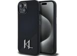 Etui Karl Lagerfeld Silicone Shadow Metal Initial Magsafe Do Iphone 15 Czarny