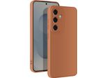 Avizar, Samsung Galaxy S25 Plus Custodia In Silicone Morbido Per Proteggere Il Modulo Della Fotocamera, Marrone