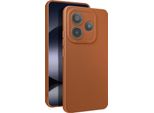 Avizar, Custodia Per Xiaomi Redmi Note 14 5G Protezione Della Fotocamera In Silicone Morbido, Marrone