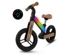 Coil Balance Bike, Bici Per Imparare A Camminare, Balance Bike Per Bambini, Balance Bike, Telaio In Nylon Con Luce Led, Pneumatici Eva, Peso: 3,05 Kg, Nero/Beige
