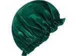 Inf Cuffia Da Notte In Seta Al 100% Per Donna, Morbida Sciarpa Per Dormire Verde Scuro Xl