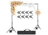Supporto Per Sfondo Vevor, Supporto Per Sfondo Fotografico Regolabile (Tela Di Sfondo: 213 X 300 Cm), Supporto Per Schermo Per Fotografia Di Prodotto, Fotografia In Studio
