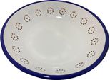Cestino Per Il Pane Ibili-Blanca, Acciaio Smaltato, 24X4,5 Cm, Bianco/Blu