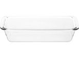 Teglia Per Torta Resistente Al Calore Ibili-Kristall, Vetro Resistente Al Calore, 30X12X7Cm, Trasparente