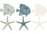 Decorazioni Da Tavola Marittime In Legno Stella Marina Pesce Decorazioni 4 Cm 72 Pezzi Estate, 72 Pezzi