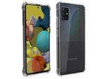 Akashi, Akashi Samsung Galaxy A51 5G Custodia In Silicone, Antiurto, Trasparente