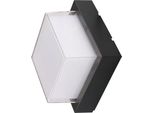 V-TAC 12W Apparecchio Led IP65 Nero Quadrato VT-828 4000K 1280Lm