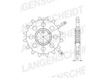 Pignone Supersprox 525 - 15T Cst-1591:15|Dentatura Fine 26.0/30.0
