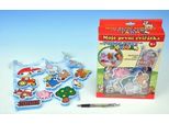 Teddies Adesivi Ad Acqua I Miei Primi Animali: Fattoria 12 Pezzi + Rete