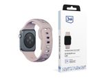42/44/45/46/49 Mm Latte (Grande) - Cinturino Per Orologio In Silicone 3Mk Per Apple