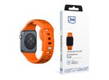 42/44/45/46/49 Mm Arancione (Grande) - Cinturino In Silicone 3Mk Per Apple