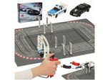 Pista Elettrica Per Auto Della Polizia + 2 Blocchi Da Costruzione GD-01