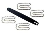 45 Cm / 1,3 Mm / 3/8" / 62 Tg Barra + Catena 4X Per Greenworks Pro 80V Max"