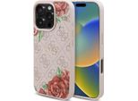 Guess Guhmp16Lp4Ropemcp Iphone 16 Pro 6.3 RóżOwy/Rosa Custodia Rigida 4G Fiori Stampa Magsafe