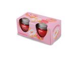 Candela Profumata "Donut Raspberry"" In Barattolo Con Coperchio, Confezione Da 2 Con Circa 7 Ore Di Combustione Ciascuna, Ø6Cm, Profumo Per Ambienti Come Regalo - Candela Come Decorazione"