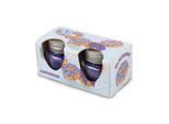 Candela Profumata "Donut Blueberry"" In Barattolo Con Coperchio, Confezione Da 2 Con Circa 7 Ore Di Combustione Ciascuna, Ø6Cm, Profumo Per Ambienti Come Regalo - Candela Come Decorazione"