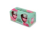 Candela Profumata "Fruity Lollipop"" In Barattolo Con Coperchio, Confezione Da 2 Con Circa 7 Ore Di Combustione Ciascuna, Ø6Cm, Profumo Per Ambienti Come Regalo - Candela Come Decorazione"