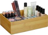 Relaxdays 4 Scatole Organizer In Bambù
