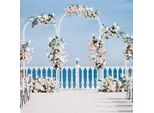 Wisfor Set Di 3 Archi Di Nozze In Metallo, Fai Da Te Decorativo Giardino Sfondo Arco Cornice Fiore Arco Matrimonio Per Ricevimento Di Nozze Decorazione All'aperto Indo