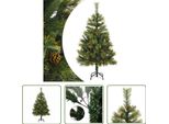 The Living Store Albero Di Natale Artificiale Pieghevole Con Pigne 150 Cm