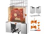 Succebuy Spremiagrumi Commerciale Per Arance, Estrattore Di Succo Automatico Da 120W, Acciaio Inox. Spreme 20 Arance Al Minuto. Fornito Con Filtro Estraibile, Coperchio Per Pc, 2 Contenitori Per La Raccolta Delle Bucce