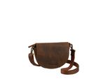 Gürteltasche GREENLAND NATURE Montenegro, Damen, Gr. B/H/T: 20cm x 16cm x 7cm, braun (cognac), Rindsleder, Taschen, 2in1 Gürteltasche und Umhängetasche