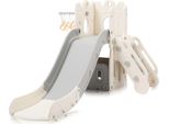 Scivolo Per Bambini Baby Vivo / Scivolo Con Canestro - Castle In Grigio / Beige