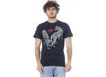 Maglietta Cavalli Class Blue Tiger Uomo : Taglia - L Taglia: L
