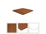 The Living Store Piano Del Tavolo Quadrato Marrone Scuro 50X50X2,5Cm Rovere Trattato