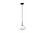 Lampada A Sospensione Ovale In Vetro Bianco Omi 1Xg9 Zuma Line 1182