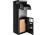 Succebuy Cassetta Per La Consegna Dei Pacchi Per Esterni 13,9" X 11,6' X 42' Acciaio Zincato Serratura Codificata Antifurto IPX3 Cassetta Di Sicurezza Impermeabile"