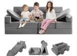 Succebuy Divano Da Gioco Modulare Per Bambini Divano Per Bambini 15 Pezzi Materasso In Schiuma Tavolo Da Gioco Multifunzionale Divano Puzzle Divano Da Gioco