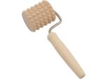 Rullo Per Pasta In Legno Con Manico E Punte - 18 Cm - Rullo Per Pasta Per Bucare La Pasta