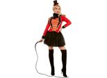 Costume Da Direttore Di Circo Per Donna Costume Di Carnevale Rosso-Nero-Oro - M