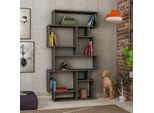 Decortie Karmato Libreria Moderna Espositore Effetto Rovere Caffè Scuro 96 X 26 X 169 Cm