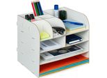 Organizzatore Da Scrivania Con Scomparti RD42746, Bianco