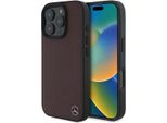 Mercedes Mehmp16L23Rbgvr Iphone 16 Pro 6.3 Czerwony/Rosso Custodia Rigida Mb Legno Imitazione Pelle Magsafe