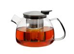 Teiera Maxxo 800Ml In Vetro Borosilicato, Filtro E Coperchio Inox, Artigianale, Lavabile In Lavastoviglie, Per Tè Sfuso E Tisane