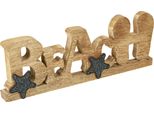 Stand "Beach"" Decorazione In Legno Spiaggia Marittima 35×12Cm"
