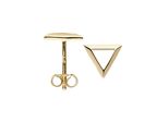 Paar Ohrstecker Jobo "Dreieckige Ohrringe", Gold (Gelbgold 333), Ohrringe, Damen, Gelbgold 333, 333 Gold