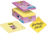 Post-It 65516SYP Post-It Haftnotizen Super Sticky Notes, 127 X 76 Mm, Promo