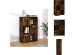 Vidaxl Armadio Portaoggetti In Rovere Fumé 60X29,5X90 Cm - Librerie E Scaffalature
