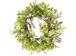Ghirlanda Floreale Artificiale Lavanda Fiori Di Bach Viola Ghirlanda Decorativa Ø33Cm