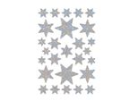 Herma 3917 Sticker Decor Stelle A 6 Punte, Lamina Argento/Iridescente
