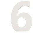Clayre & Eef Number 6 62860-6 8*5 Cm - Mdf Bianco Number Six