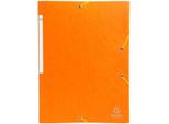 Raccoglitore Con Elastico E 3 Lembi In Cartone Monoblocco Scotten Manila 425G Nature Future, Per Formato Din A4 Arancione
